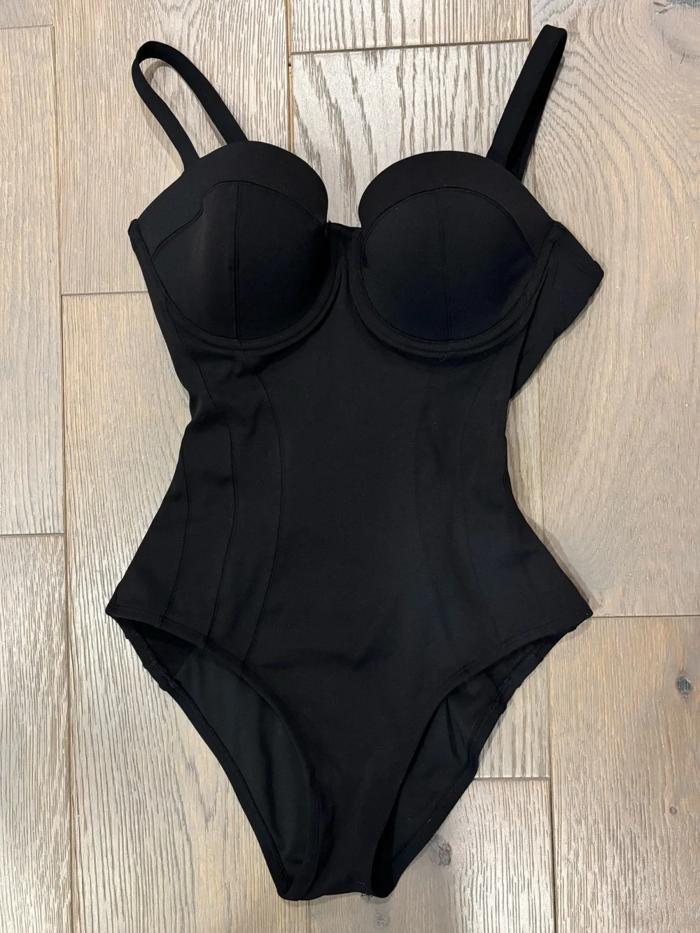 TA3 Black One-Piece Swimsuit